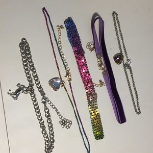 Colorful batch of chokers and necklaces